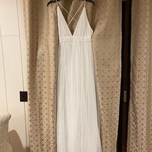 Windsor White Tool Long Dress